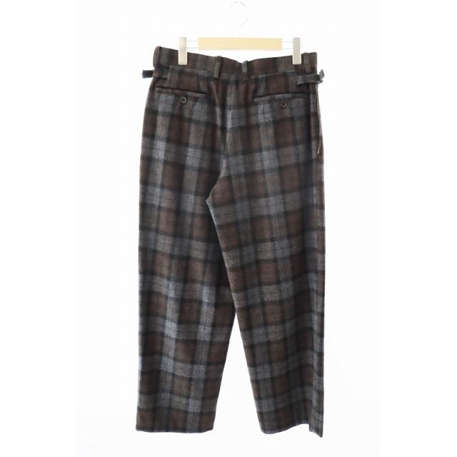 ディガウェル DIGAWEL 25AW Side adjuster pants チェック柄 サイド