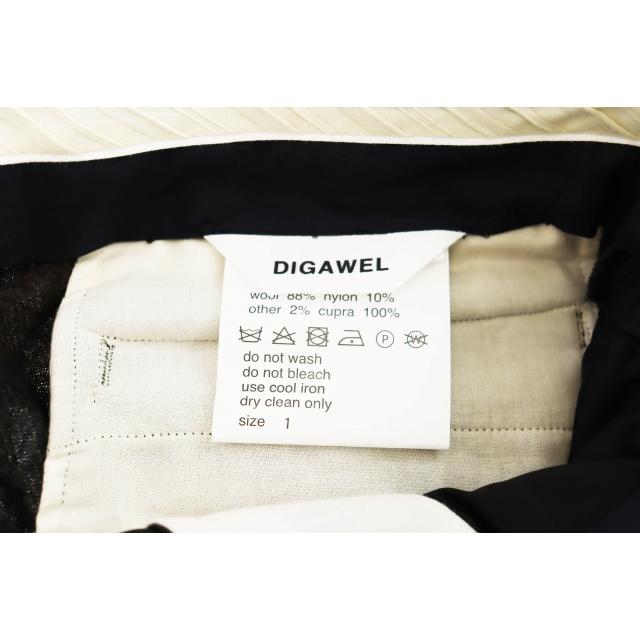ディガウェル DIGAWEL 25AW Side adjuster pants チェック柄 サイド 
