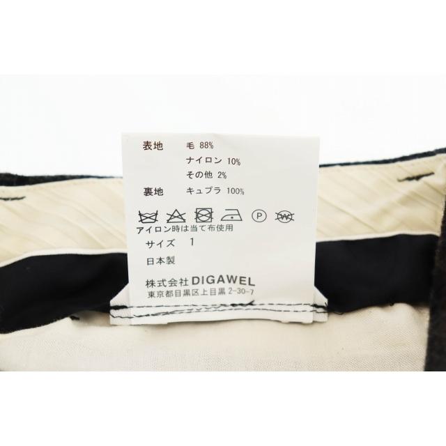 ディガウェル DIGAWEL 25AW Side adjuster pants チェック柄 サイド 
