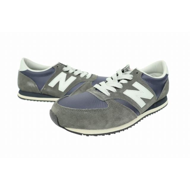 【中古】ニューバランス NEW BALANCE ×MARGARET HOWELL マーガレット ハウエル U420MAR 28 ネイビー グレー▲■251130 New Balance（ニューバランス） ×MARGARET HOWELL マーガレット
