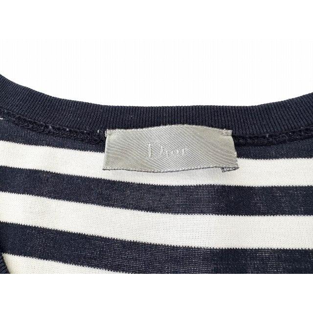 ディオール Dior HOMME 07SS エディ期 ボーダー ノースリーブ タンク