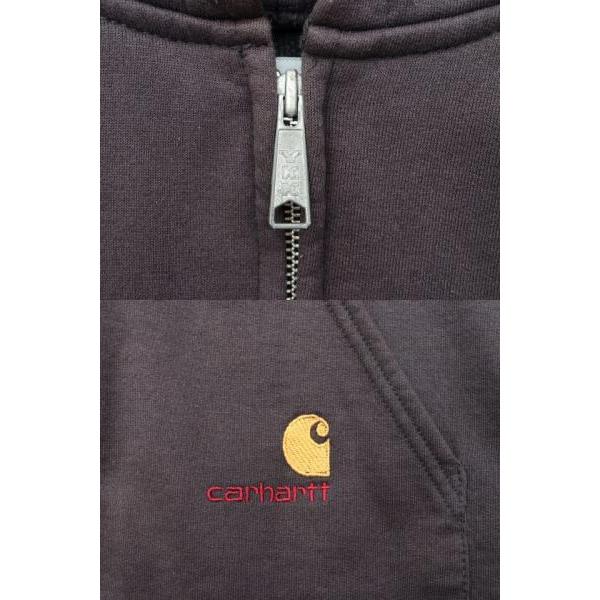 カーハート carhartt 80s〜90s Zip Up Hoodie 刺繍ロゴ ジップアップ