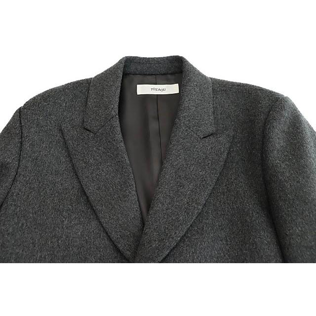 TOZAOU トザオウ 25AW ロング クローズ チェスター コート グレー TOZAOU トザオウ 25AW Long Clothes ロング クローズ ウール