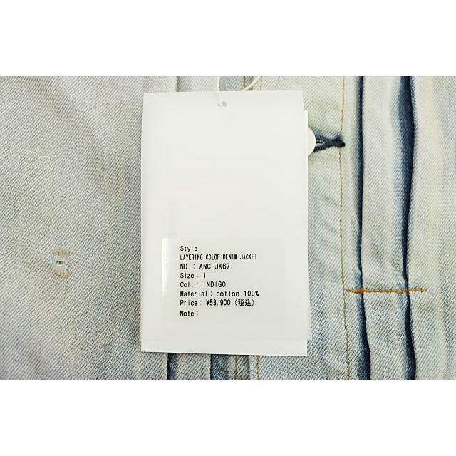 ANCELLM アンセルム 25AW LAYERING COLOR DENIM JACKET レイヤリング