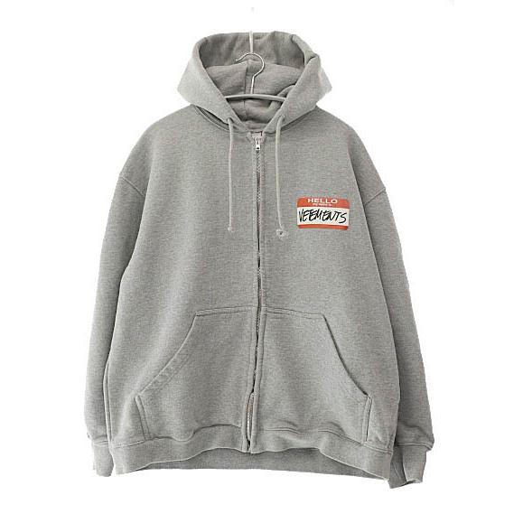 【中古】ヴェトモン ベトモン VETEMENTS MY NAME IS VETEMENTS ZIP UP HOODIE ジップ フーディー パーカー XS 251211 ヴェトモン ベトモン VETEMENTS MY NAME IS ZIP UP HOODIE マイ エーム