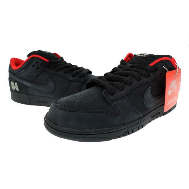 【中古】シュプリーム SUPREME ×NIKE SB ナイキ エスビー 25AW DUNK LOW Black ダンク ロー HQ8487-001 28▲■251130 Supreme（シュプリーム） ×NIKE SB ナイキ エスビー 25AW DUNK LOW PRO