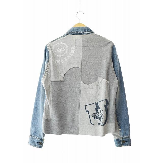 UNDERCOVER 03AW PAPER DOLL ドッキング デニムパンツ アンダーカバー UNDERCOVER 03AW PAPER DOLL期 スウェット ドッキング