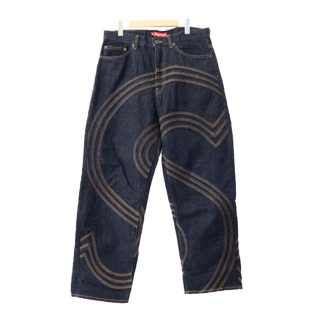 パンツ Supreme S Logo Rigid Baggy Jean 34 Supreme S Logo Rigid Baggy Jean ブラック 【公式通販】 Supreme S