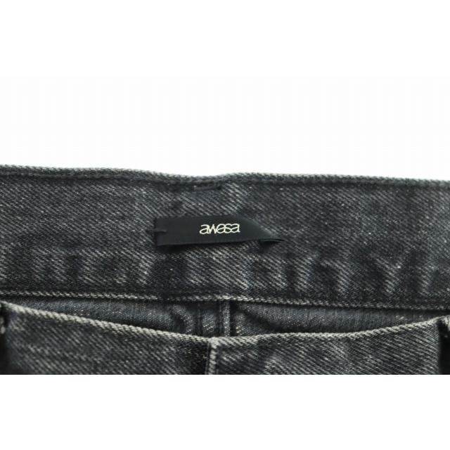 awasa アワサ 25AW 5-pocket tapered distressed denim テーパード 