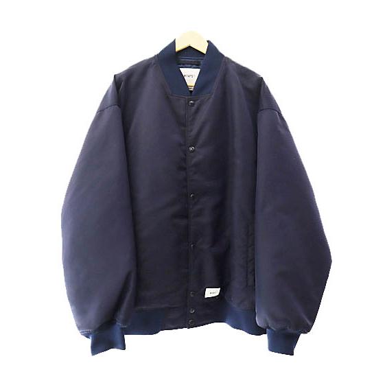 WTAPS MA-1スタイルジャケット ダークブルー サイズX 03 WTAPS（ダブルタップス） 22SS TRACK/JACKET/NYLON.TUSSAH 221WVDT