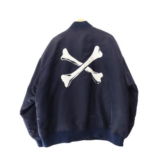 ダブルタップス WTAPS 21AW TEAM JACKET NYLON.TWILL ボーン刺繍