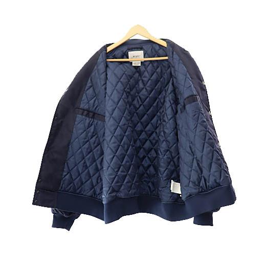ダブルタップス WTAPS 21AW TEAM JACKET NYLON.TWILL ボーン刺繍