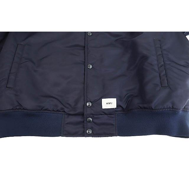 ダブルタップス WTAPS 21AW TEAM JACKET NYLON.TWILL ボーン刺繍