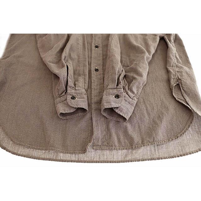 美品 21aw サイズ2 ヨリ杢 ワークシャツ　comoli コモリ COMOLI (コモリ) ヨリ杢 ワークシャツ