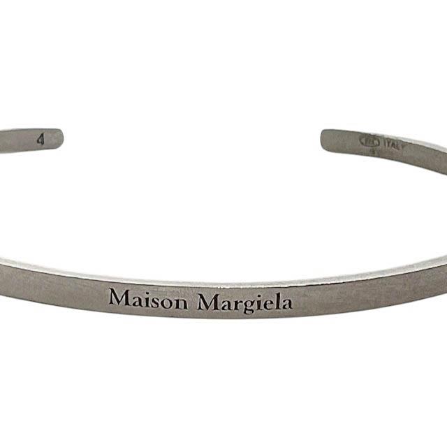 メゾンマルジェラ Maison Margiela ロゴ バングル ブレスレット SILVER