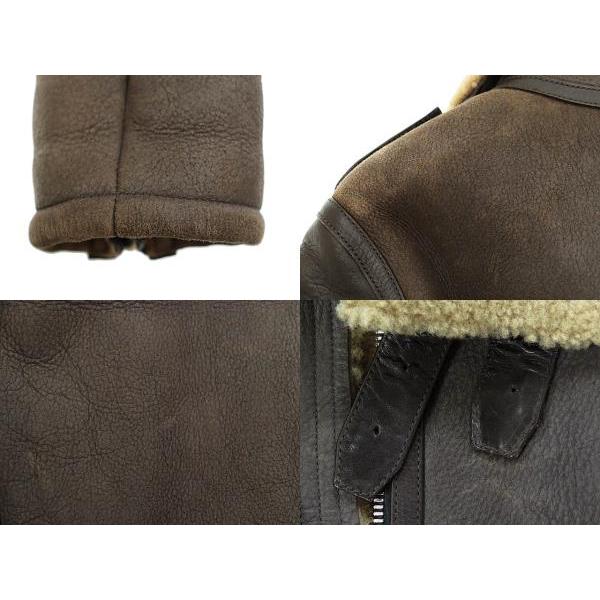 バルマン BALMAIN 14AW-15AW 牛革レザー 切替 ムートン ボア