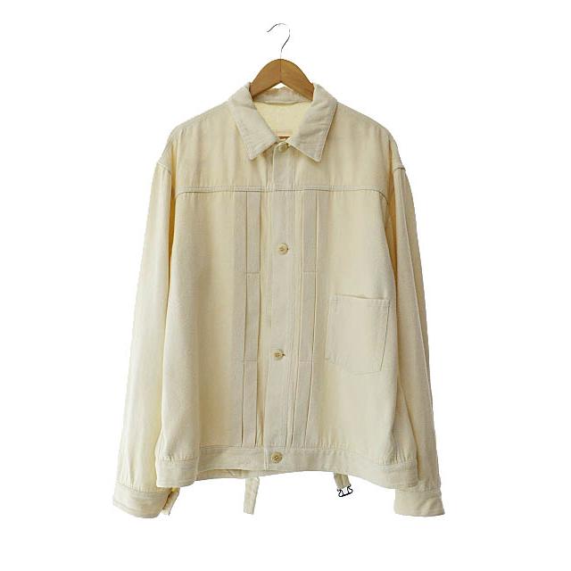 コモリ COMOLI 24SS シルクネップ TYPE -1ST デニム シャツ ジャケット
