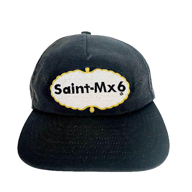 セントマイケル SAINTMICHAEL 25SS 5PANEL CAP_EAT ME ロゴ刺繍 5