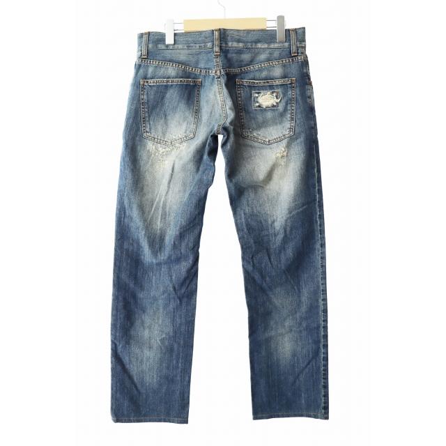 美品 ドルチェ&ガッバーナ パンツ 44サイズ ドルチェ&ガッバーナ 細ストライプ パンツ ネイビー size 44 メンズ