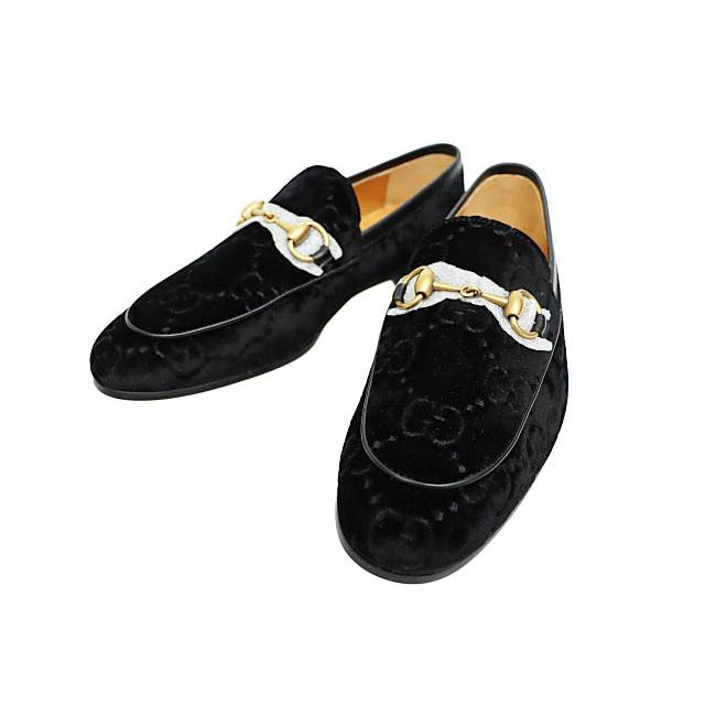 GUCCI（グッチ） ヨルダーン GG ベルベット ベロア ホースビット