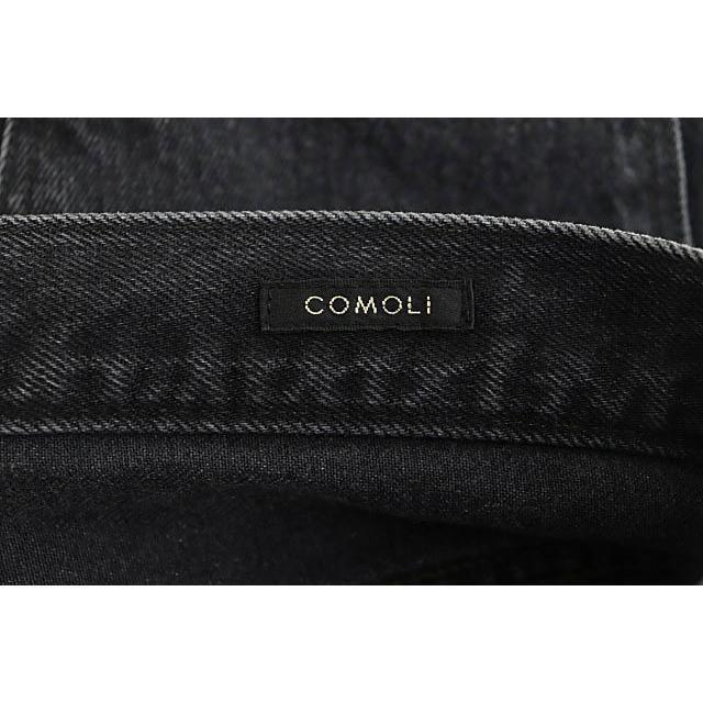 コモリ COMOLI 25AW デニム 5Pパンツ ジーンズ 4 黒 FADE BLACK