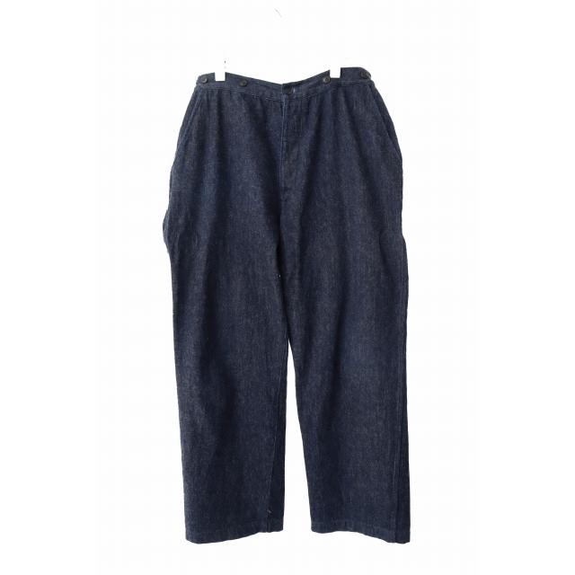 コモリ COMOLI 24SS デニム オーバーロング パンツ ミリタリー