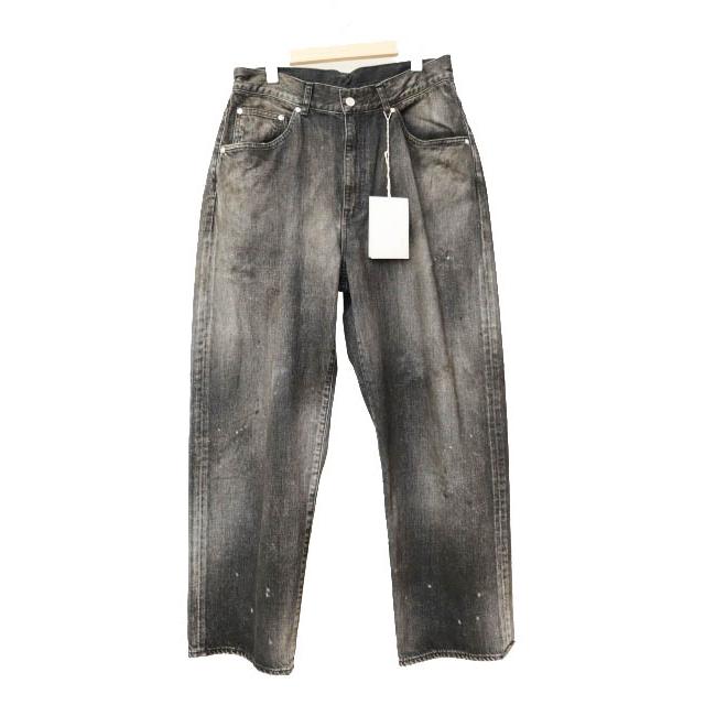 ANCELLM アンセルム 25AW AGING01 BLACK テーパード ワイド デニム