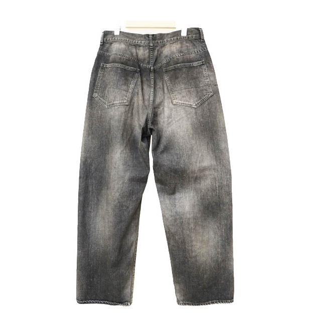 ANCELLM アンセルム 25AW AGING01 BLACK テーパード ワイド デニム