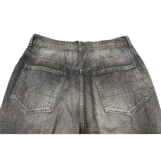 ANCELLM アンセルム 25AW AGING01 BLACK テーパード ワイド デニム