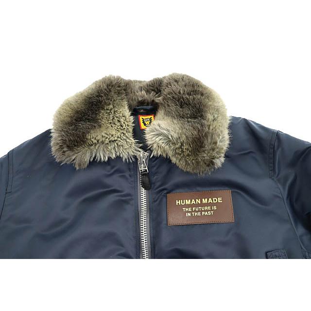 ヒューマンメイド HUMAN MADE 24AW Flight Jacket Navy ロゴ 虎