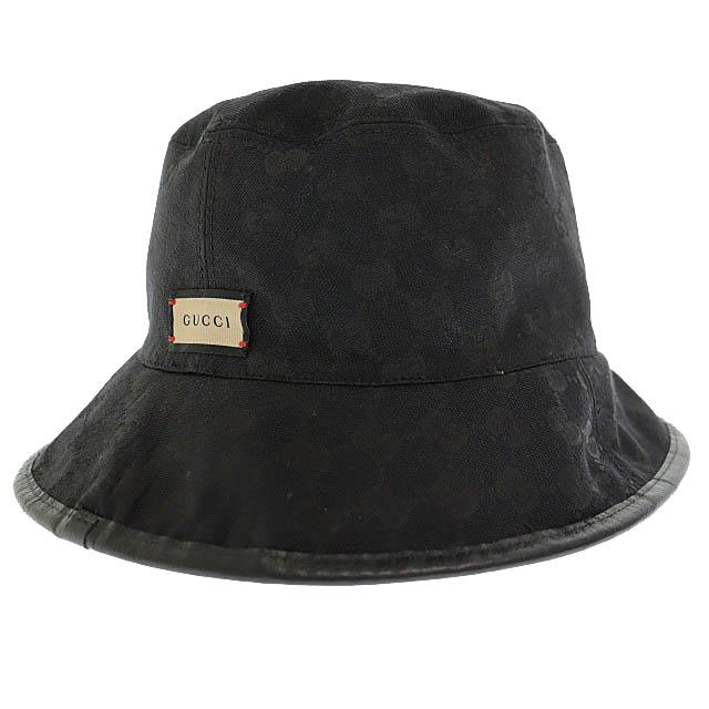 GUCCI（グッチ） GUCCI GG チェック柄 リバーシブル バケット ハット