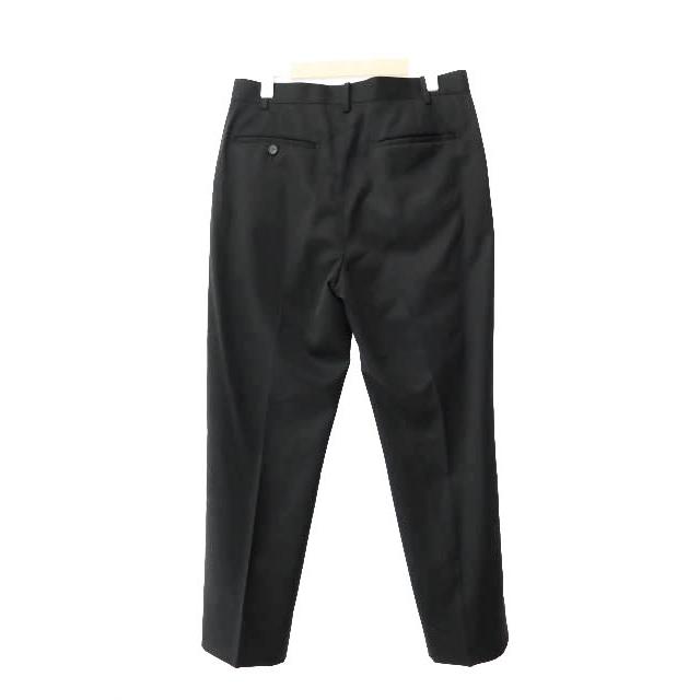 美品✨ワコマリア スラックス　パンツ　ウール100% ブラック　ロゴ刺繍　M WACKO MARIA（ワコマリア） WACKO MARIA BASQUIAT PLEATED TROUSERS