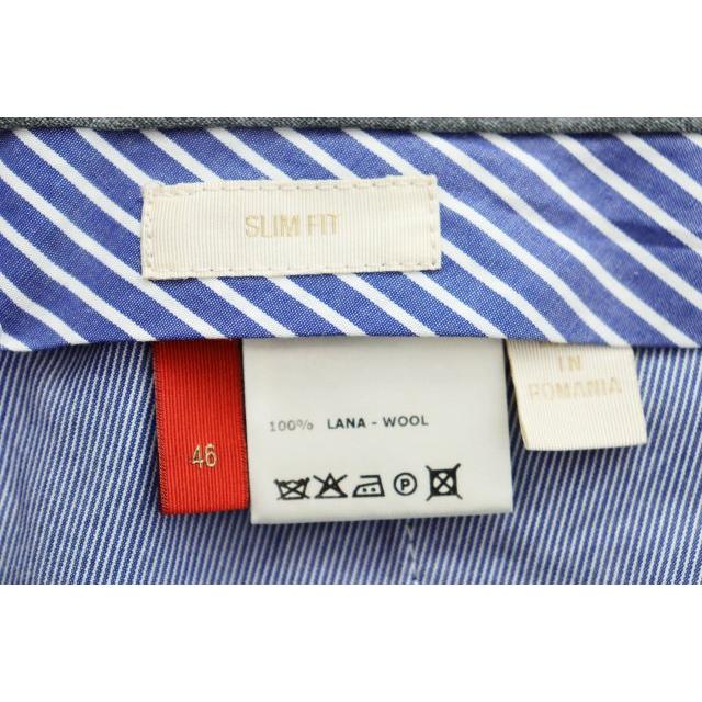 ジーティーアー GTA ウール スラックス パンツ 46 紺 ネイビー