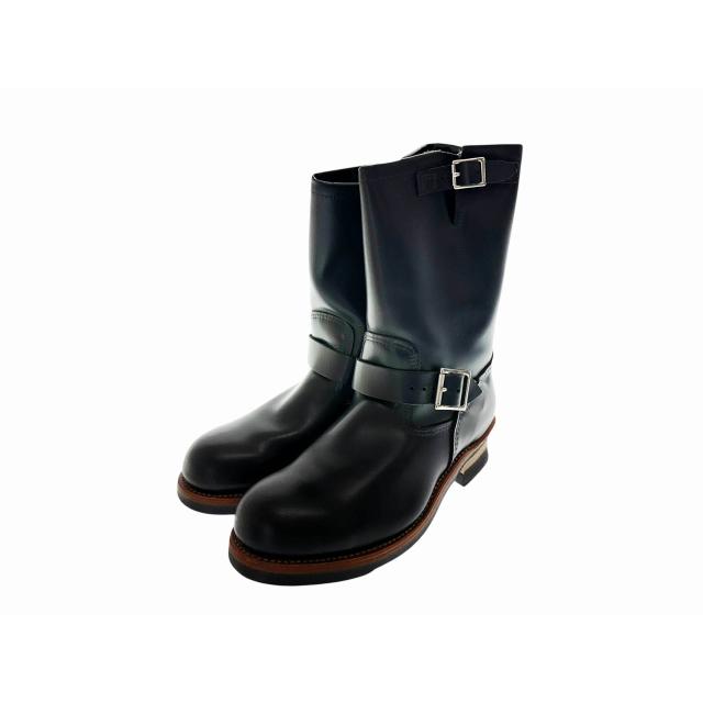 レッドウイング ブラックレザー エンジニアブーツ 5D 美品 REDWINGレッドウイング 2268 エンジニアブーツ 9D ブラック