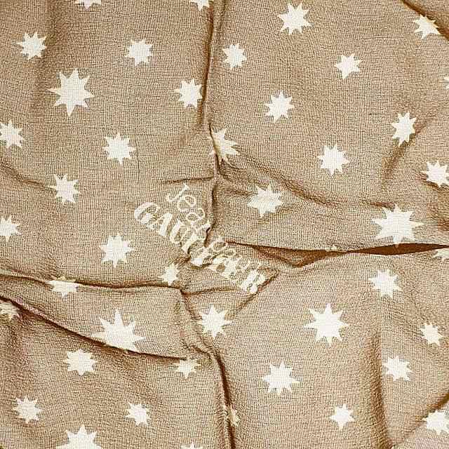 Jean Paul GAULTIER ジャンポール・ゴルチエ 人物柄 シルク ジャンポールゴルチエ Jean Paul GAULTIER silk scarf ロゴ 総柄