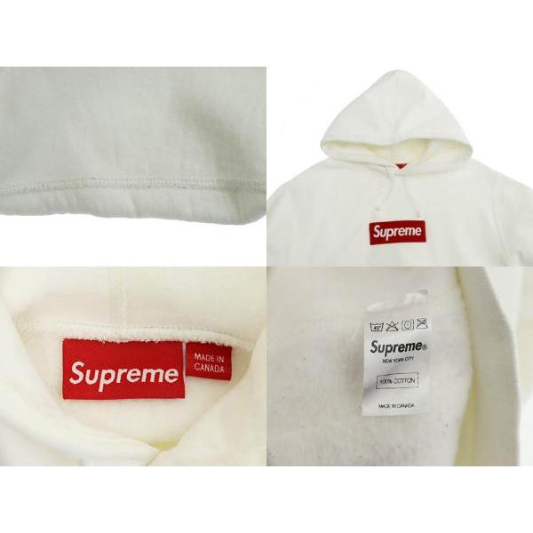 Supreme シュプリーム スモールボックス 刺繍ロゴ ホワイト L パーカー Supreme シュプリーム 2023AW Box Logo Hooded Sweatshirt ボックス