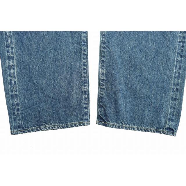 A.PRESSE アプレッセ Washed Denim Wide Pants  ウオッシュド デニム ワイド パンツ ジーンズ AP-4002 34 青 ブルー ブランド古着ベクトルの画像
