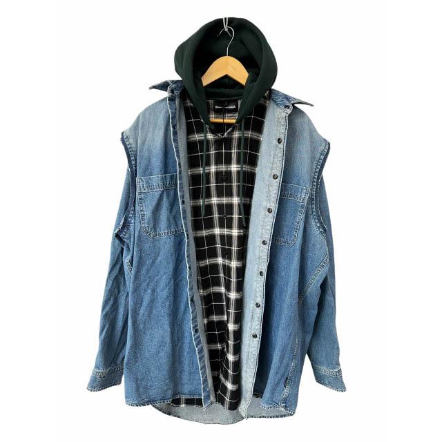 BALENCIAGA（バレンシアガ） BALENCIAGA 19SS Twinset Hoodie デニム