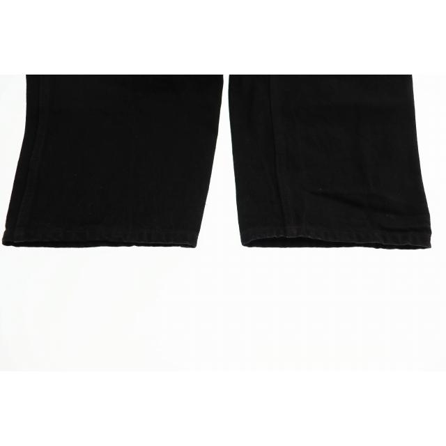 コモリ COMOLI 25AW ブラックデニム ベルテッド パンツ C03-03001 2 黒