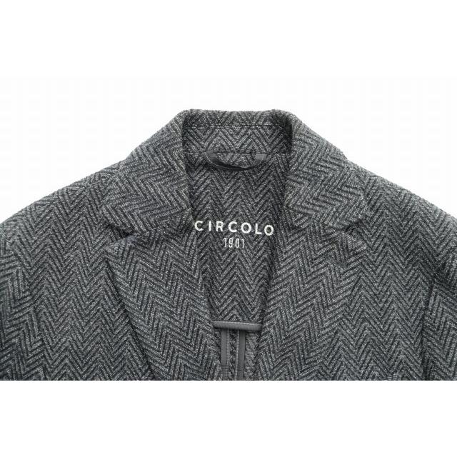 チルコロ1901 CIRCOLO1901 ヘリンボーン テーラード ジャケット