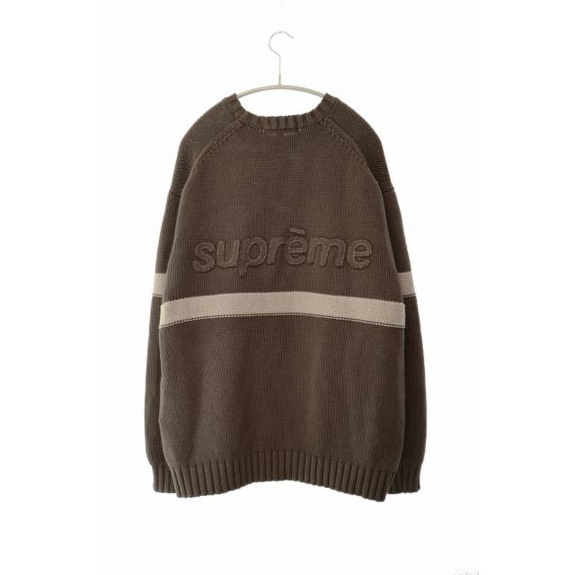 Supreme（シュプリーム） SUPREME 25SS Tonal Applique Sweater Brown 