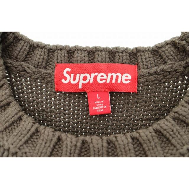 Supreme（シュプリーム） SUPREME 25SS Tonal Applique Sweater Brown