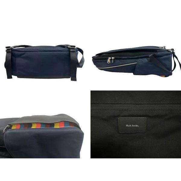 Paul Smith（ポール・スミス） マルチストライプ レザー ナイロン