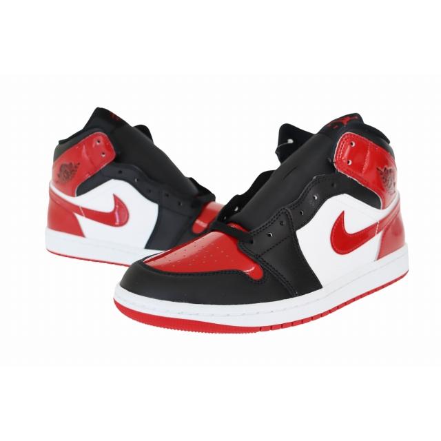 NIKE（ナイキ） NIKE AIR JORDAN 1 MID SE Black White Varsity Red
