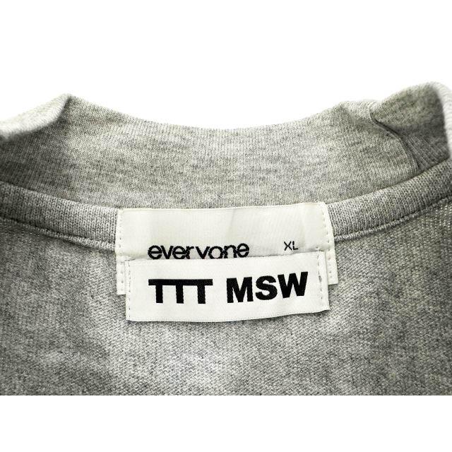 everyone エブリワン × TTTMSW ティー LOGO S/S TEE ASH コラボ ロゴ everyone × TTTMSW コラボtシャツグレー