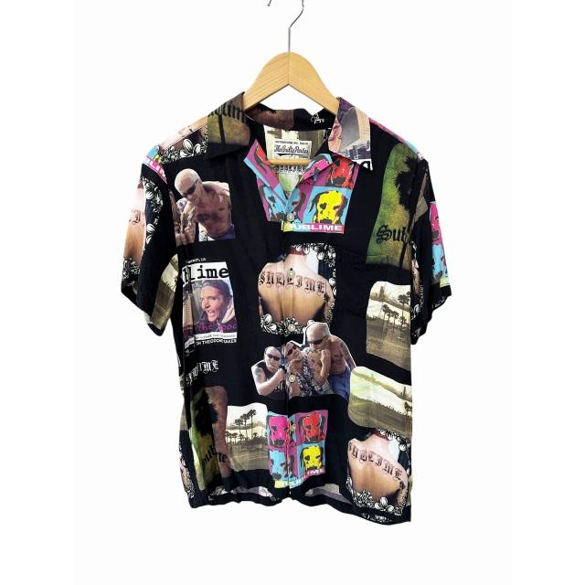 ワコマリア Sublime アロハシャツ XL 黒ブラック 半袖シャツ 総柄 WACKO MARIA（ワコマリア） WACKO MARIA SUBLIME S/S HAWAIIAN SHIRT