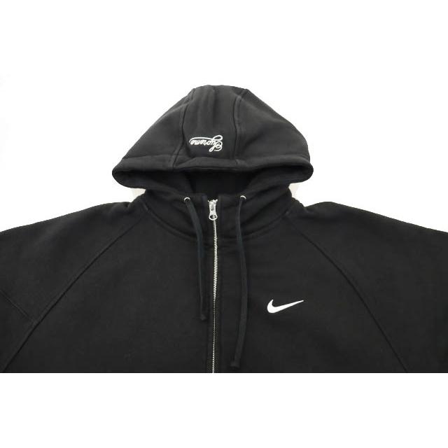 24ss supreme×ナイキ　袖ロゴパーカー　黒　L Supreme x Nike】Ripstop Pullover☆Black☆24SS☆ (Supreme/パーカー