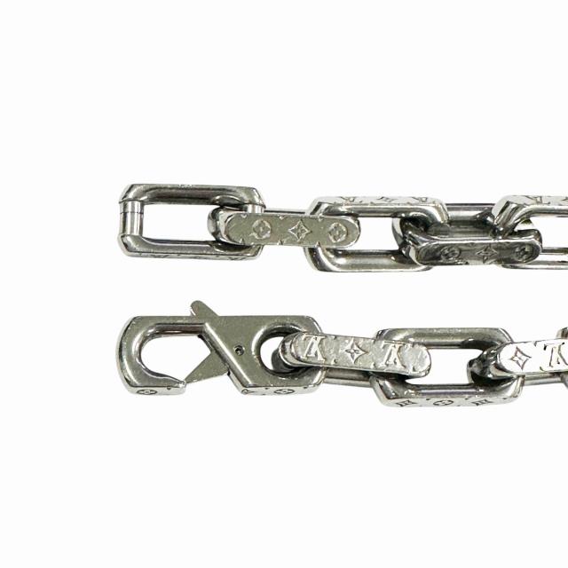 ルイヴィトン LOUIS VUITTON モノグラム チェーン ブレスレット M00309 シルバー ブランド古着ベクトル 中古▲260317 メンズ