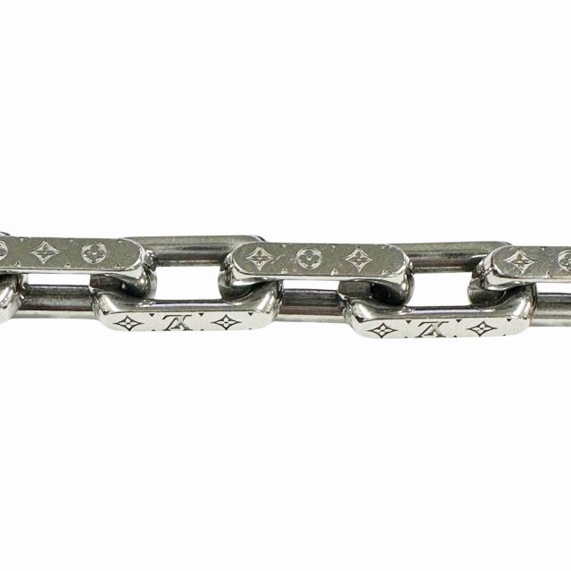 ルイヴィトン LOUIS VUITTON モノグラム チェーン ブレスレット M00309 シルバー ブランド古着ベクトル 中古▲260317 メンズ