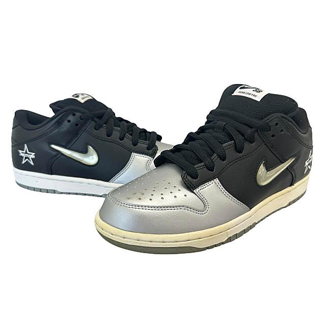 Nike x supreme SB Dunk Low Pro シルバー/ブラック Buy Supreme x Nike Dunk SB Low QS 'Metallic Silver' - CK3480 001